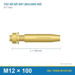 Tắc kê nở sắt xi 7 màu M12 x 100