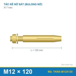 Tắc kê nở sắt xi 7 màu M12 x 120