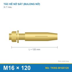 Tắc kê nở sắt xi 7 màu M16 x 120