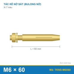 Tắc kê nở sắt xi 7 màu M6 x 60