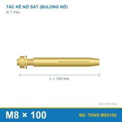 Tắc kê nở sắt xi 7 màu M8 x 100