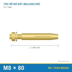 Tắc kê nở sắt xi 7 màu M8 x 80