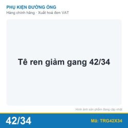 Tê ren giảm gang 42/34