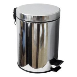 Thùng rác đạp chân inox tròn 20 lít 285x445mm
