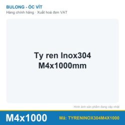 Ty ren Inox304 M4x1000mm