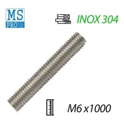 Ty ren Inox 304 M6x1000