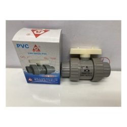 Van bi nhựa PVC rắc co 2 đầu D34 JIA RONG