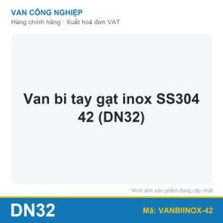 Van bi tay gạt inox SS304 42 (DN32)