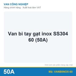 Van bi tay gạt inox SS304 60 (50A)