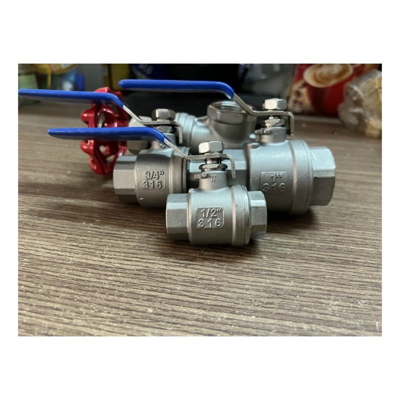 Van bi inox 304 2 đầu ren ngoài DN15