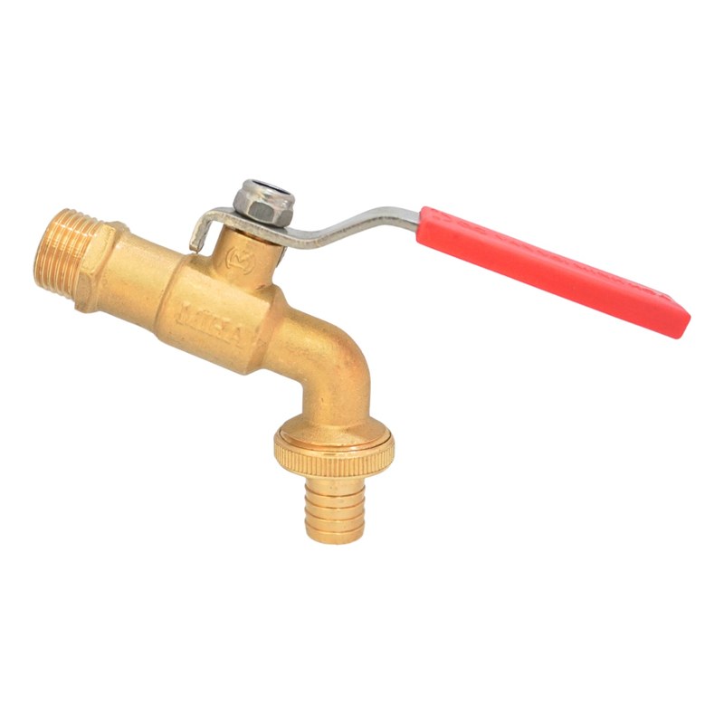 Vòi đồng tay inox DN20 MIHA