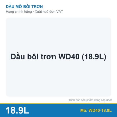 Dầu bôi trơn WD40 (18.9L) (thùng)