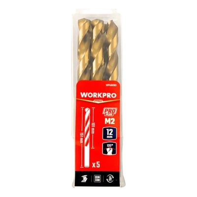 Mũi khoan xoắn HSS-G M2, WP400181 7mm (1 bộ = 10 cái) WORKPRO