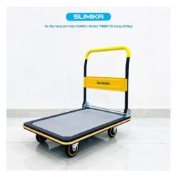 Xe đẩy hàng sàn thép T300 (300kg) SUMIKA