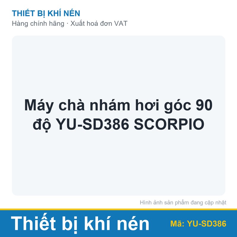 Máy chà nhám hơi góc 90 độ YU-SD386 SCORPIO